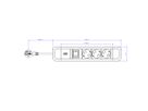 BACHMANN PRIMO 2 3xCEE7/3 1xSchalter 2,0m CEE7/7 RAL5010