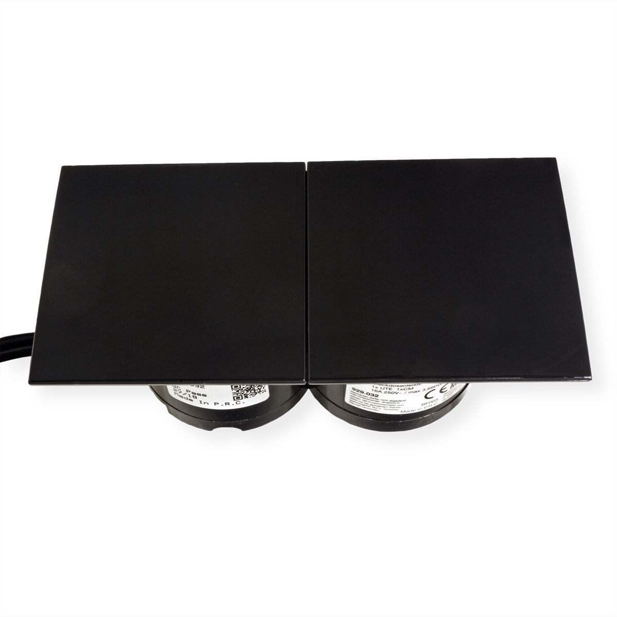 BACHMANN DUE 2x Couverture, mesure p.Ph.3H05VV-F 5G4 CEE 3x32A Lan, noir
