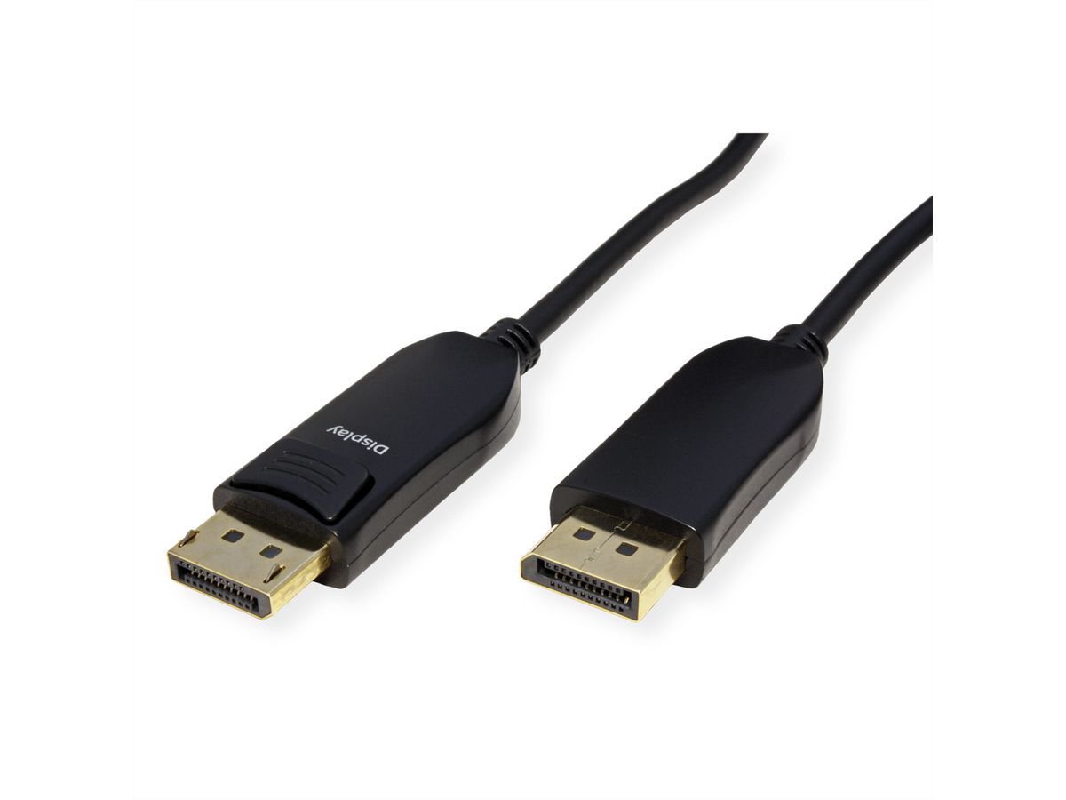 ROLINE DisplayPort v2.1 Kabel (AOC), 10K@60Hz, 54Gbit/s, UHBR13.5, ST/ST, 20 m