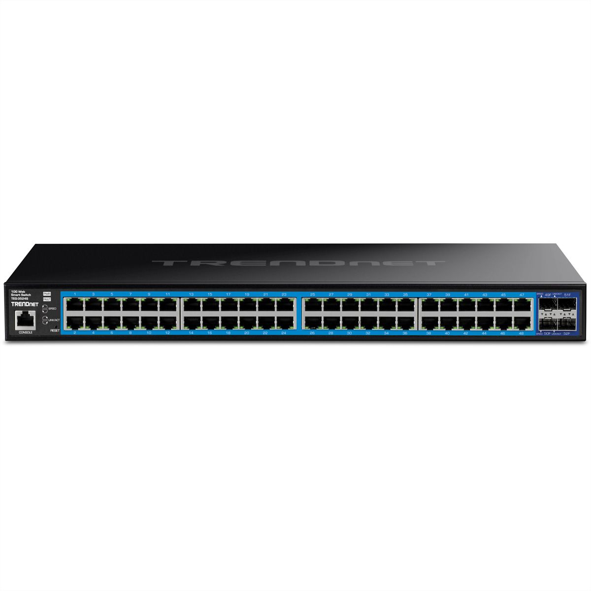 TRENDnet TEG-3524S Switch web smart Gigabit à 52 ports, 4 ports SFP 10G
