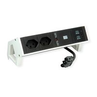 BACHMANN DESK2 2xCH 1xUSB A/C 22W, SUISSE