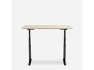 WRK21 Bureau Work 120 x 80 cm, Hauteur réglable, Mandal érable / Noir