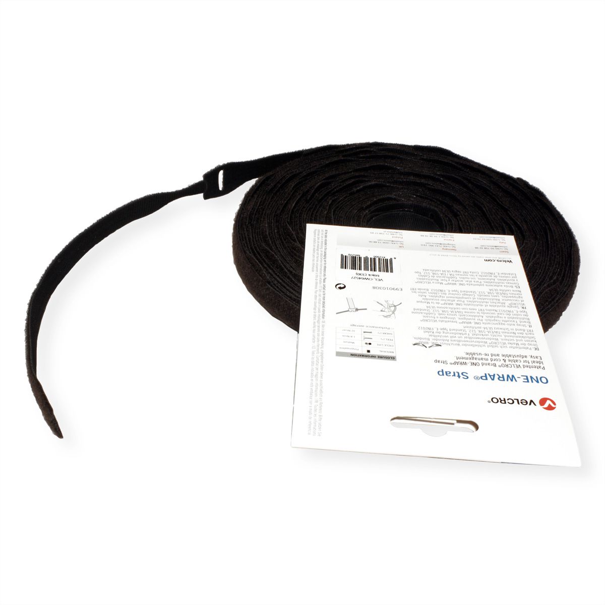 VELCRO® One Wrap® Strap 20mm x 200mm, 100 pièces, noir