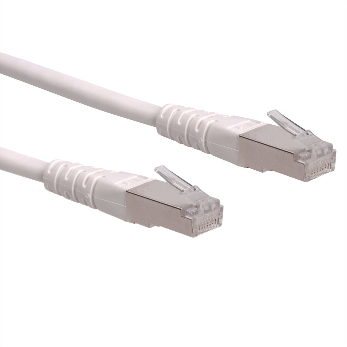 Cordon ROLINE Cat.6 (Classe E) S/FTP (PiMF), blanc, 5 m