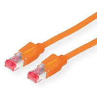 Cordon DRAKA Cat.6 (Classe E) S/FTP H, orange, 0,5 m