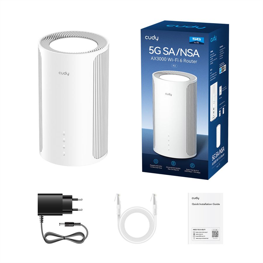CUDY P2 AX3000 Routeur Wi-Fi 6 5G
