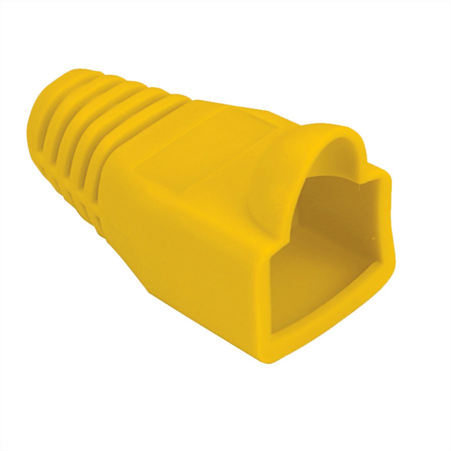 Knickschutztülle gelb, für RJ-45, 10 Stck