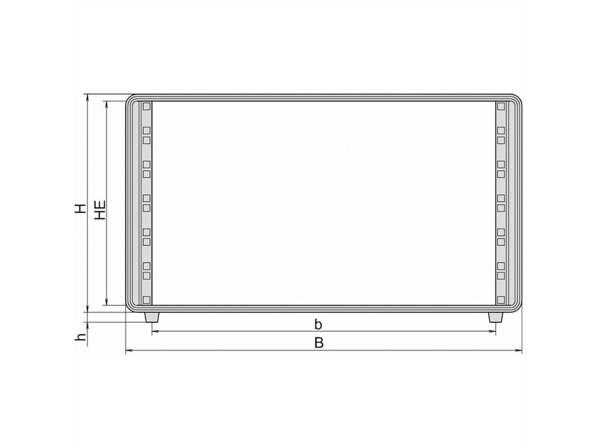 SCHROFF 19"-Gehäuse 7 HE - COMPTEC GEHAEUSE 7HE 400T