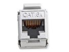ROLINE Cat.6A (Class EA) Keystone, RJ-45, geschirmt, werkzeuglos, silberfarben