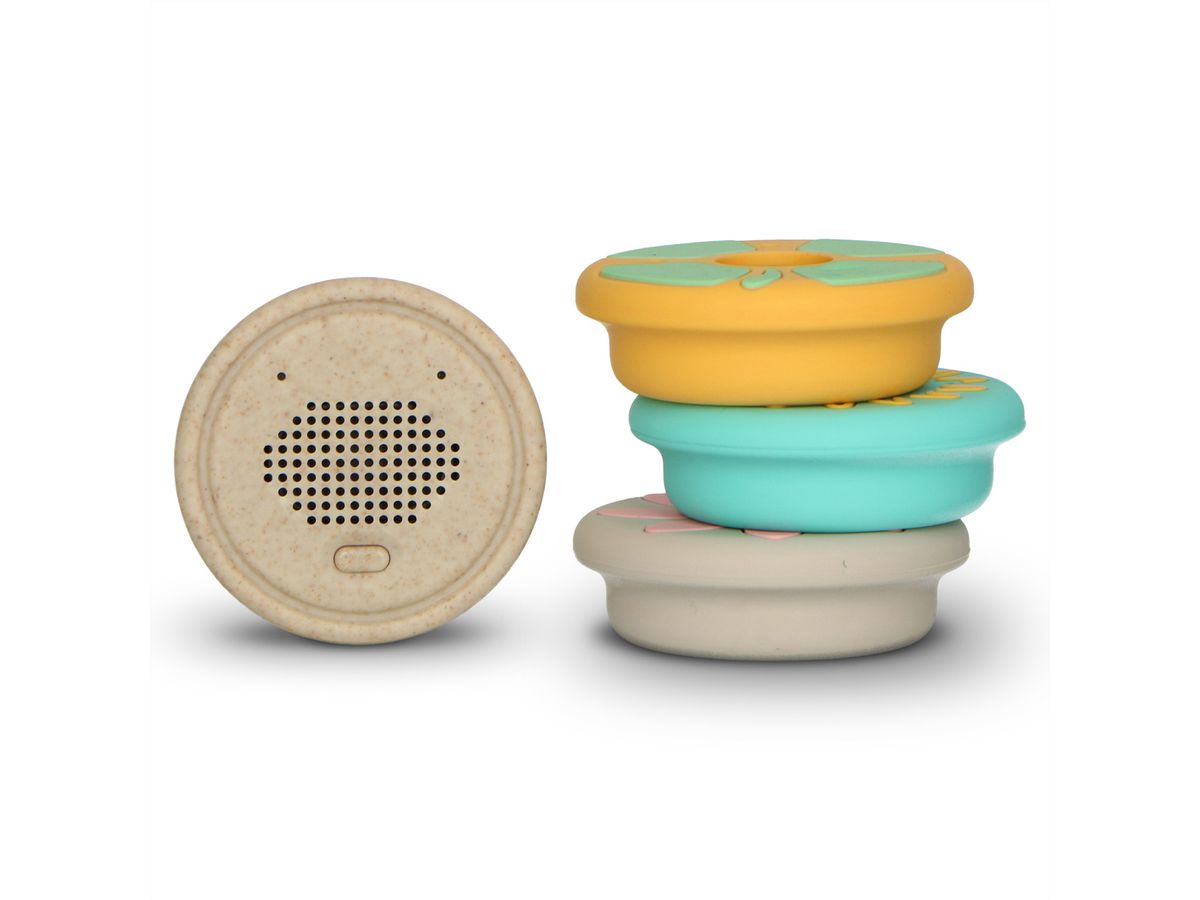 Alecto Baby HeeHee - Bouton vocal, transforme votre peluche en un ami interactif, Blanc