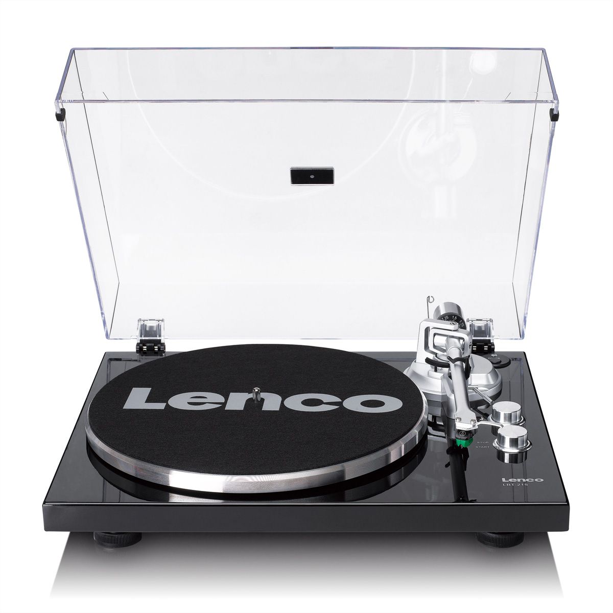 Lenco Platine vinyle LBT-215BK, MP3-Direktencoding, USB, 33U/min&45U/min