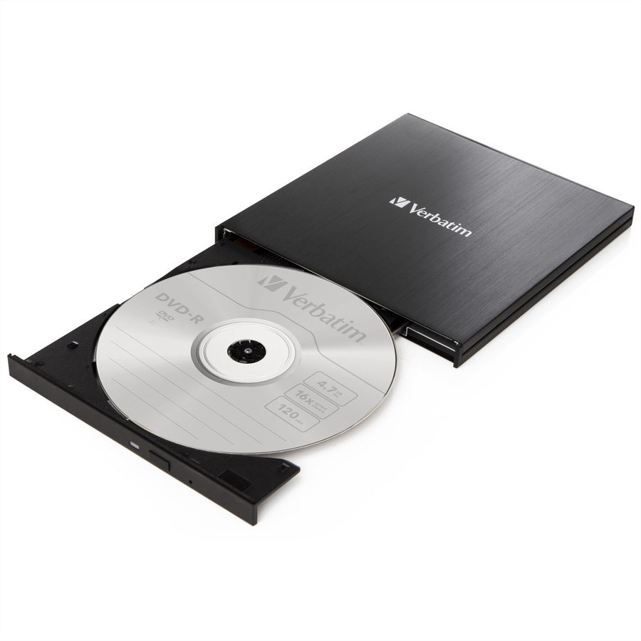 Verbatim CD/DVD Laufwerk extern, USB-C 3.2, 1,5 GBit/s