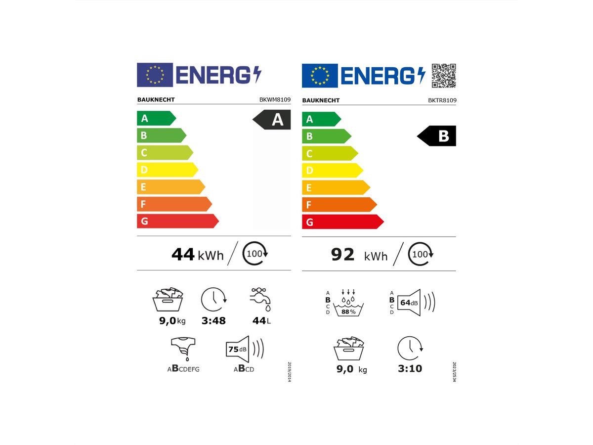 Bauknecht Waschturm, 9kg BKWM8109 & BKTR8109