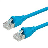 DÄTWYLER Patchkabel Cat.6 (Class E) S/FTP, CU 7702 flex LSOH, AMP, blau, 30 m
