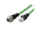 METZ CONNECT Câble Ethernet industriel M12-RJ45, codage X, 1 m