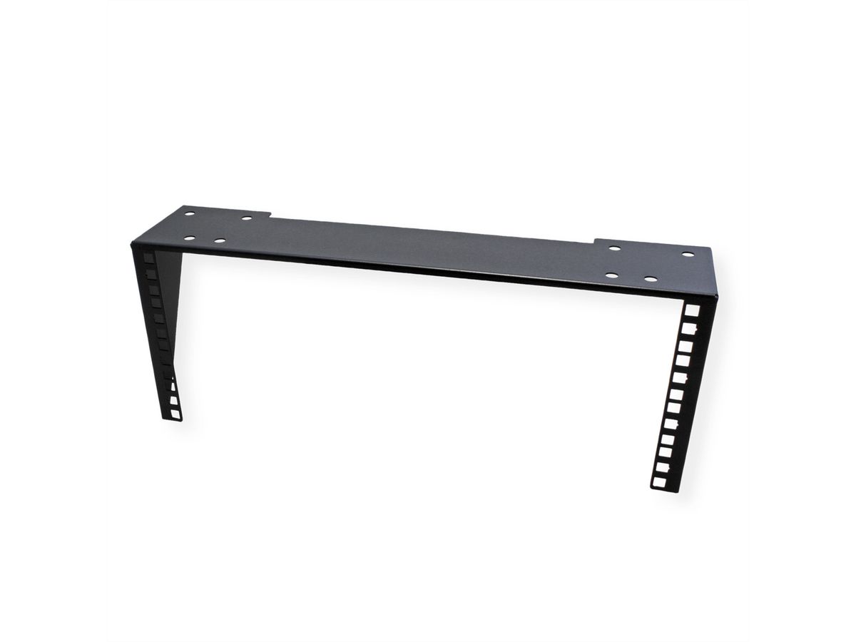 Support 19" mural / sous le bureau, 4 UH, noir