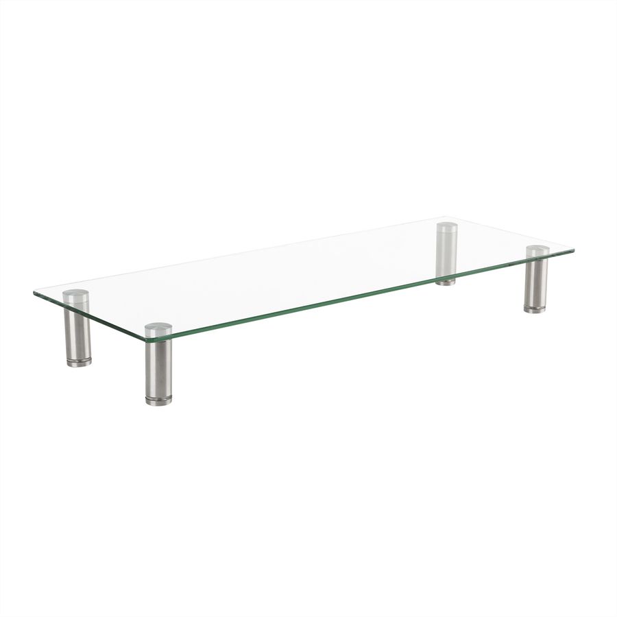 ROLINE Support en verre pour écran, forme rectangulaire, réglable en hauteur