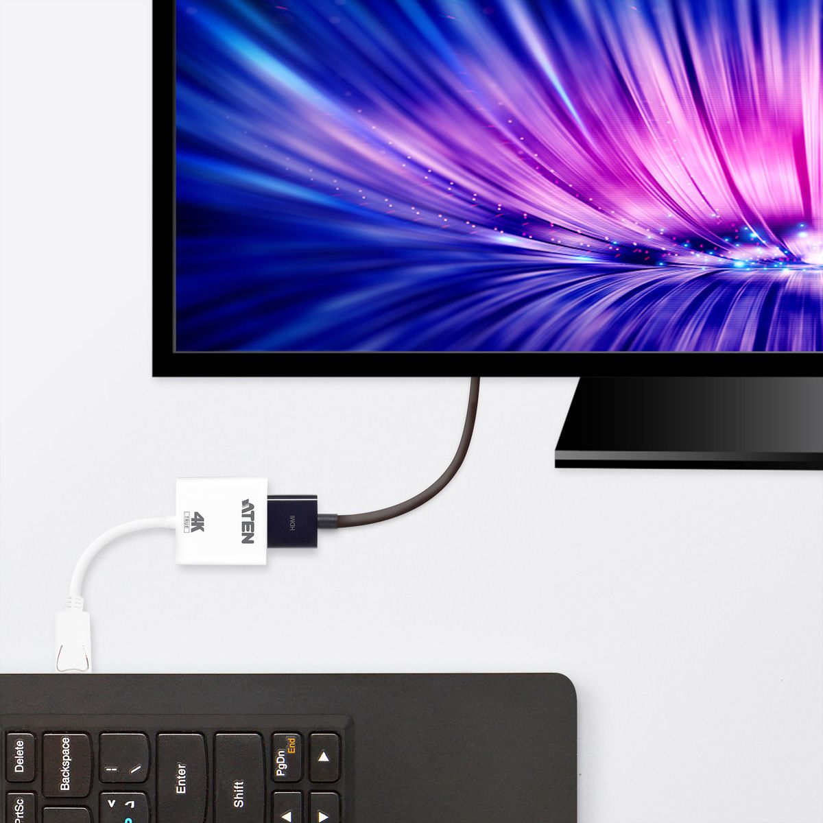 ATEN VC986B Adaptateur actif DisplayPort vers HDMI True 4K