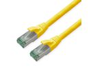 ROLINE RM Patchkabel Cat.6A S/FTP (PiMF), gelb, 0,3 m