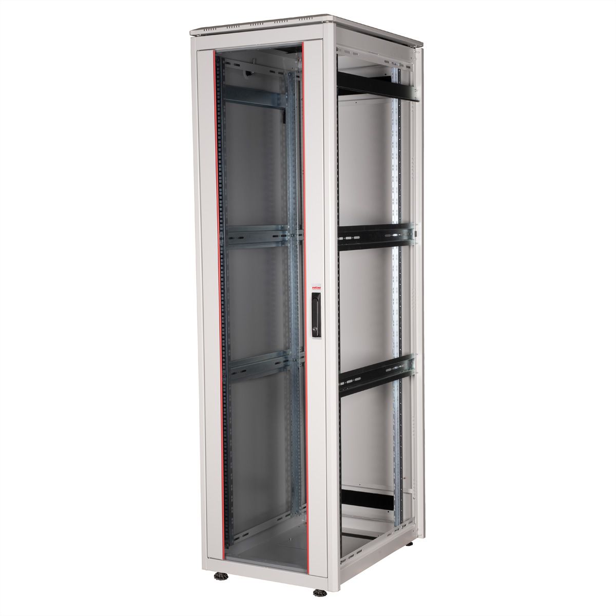 ROLINE 19-Zoll Netzwerkschrank Pro 42 HE, 600x800 BxT Glastür grau