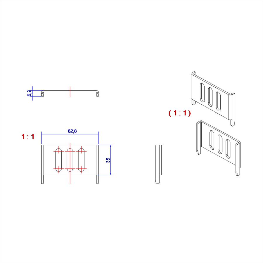 BACHMANN BlueNet kit de montage latéral