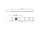 BACHMANN CONNECT LINE 5x contact de protection, câble de raccordement 2m CAT5e inclus