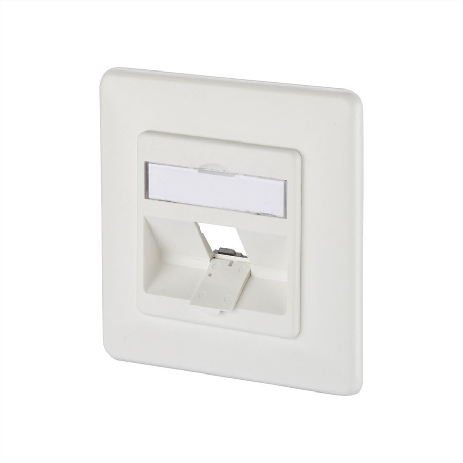 METZ CONNECT  Keystone boîtier de raccordement encastré 1 port non équipé blanc pur