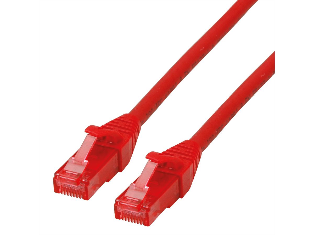 ROLINE Patchkabel Cat.6 UTP, Component Level, LSOH, rot, 0,3 m