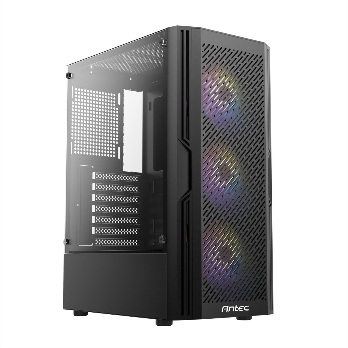 ANTEC AX20 PC Gehäuse Midi Tower Gaming Black ATX, schwarz
