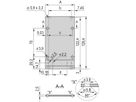 SCHROFF Unité enfichable de type cadre, face avant, non blindée, 3 U, 12 HP, 2,5 mm, alu, face avant anodisée, face arrière conductrice