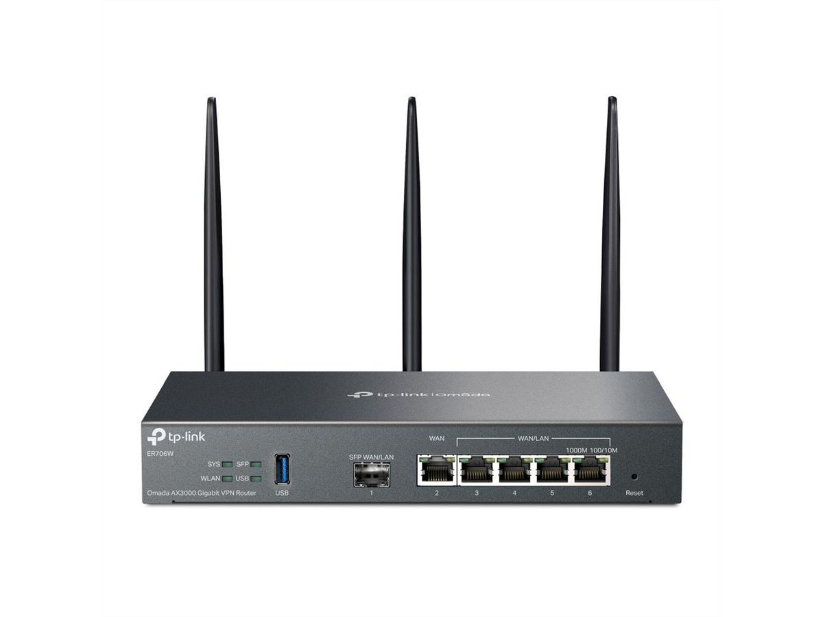 TP-Link ER706W VPN Router , 1x Gigabit SFP WAN/LAN, 1x RJ45 WAN