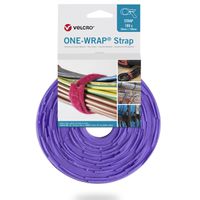 VELCRO® One Wrap® Strap 20mm x 230mm, 100 pièces, violet