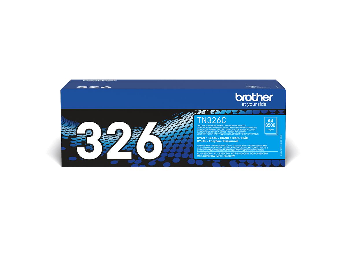 Brother TN-326C - Cartouche de toner originale – Cyan