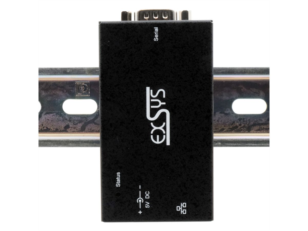 EXSYS EX-6111-2PoE 1 Ethernet PoE zu 1 x Seriell RS-232 inkl Netzteil