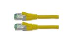 ROLINE RM Patchkabel Cat.6A S/FTP (PiMF), gelb, 0,3 m