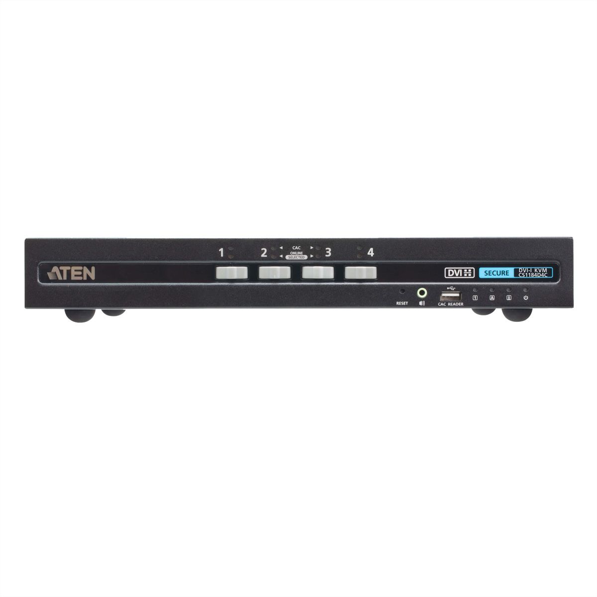 ATEN CS1184D4C 4-Port USB DVI Secure KVM Switch mit CAC