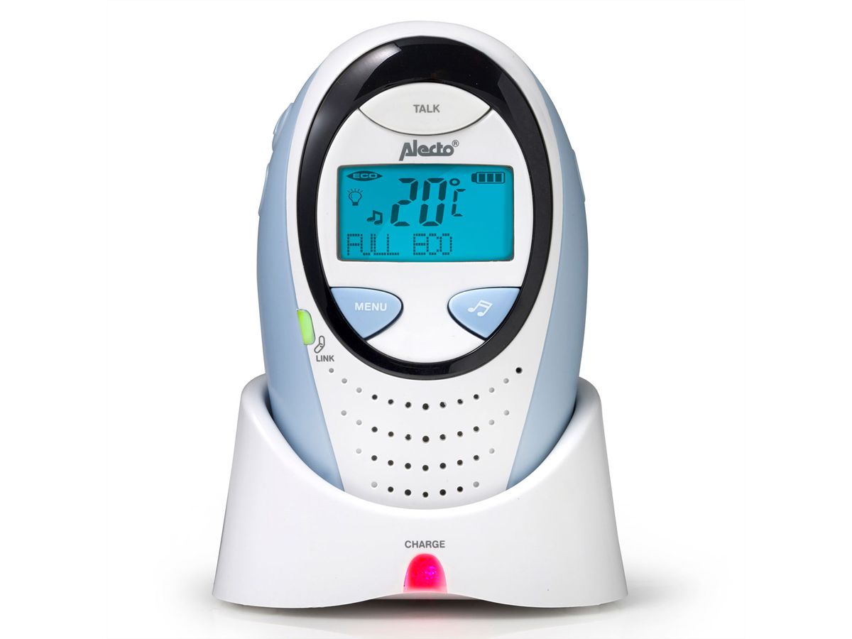 Alecto Full Eco DECT Babyphone DBX-88Eco, Weiss,Blau