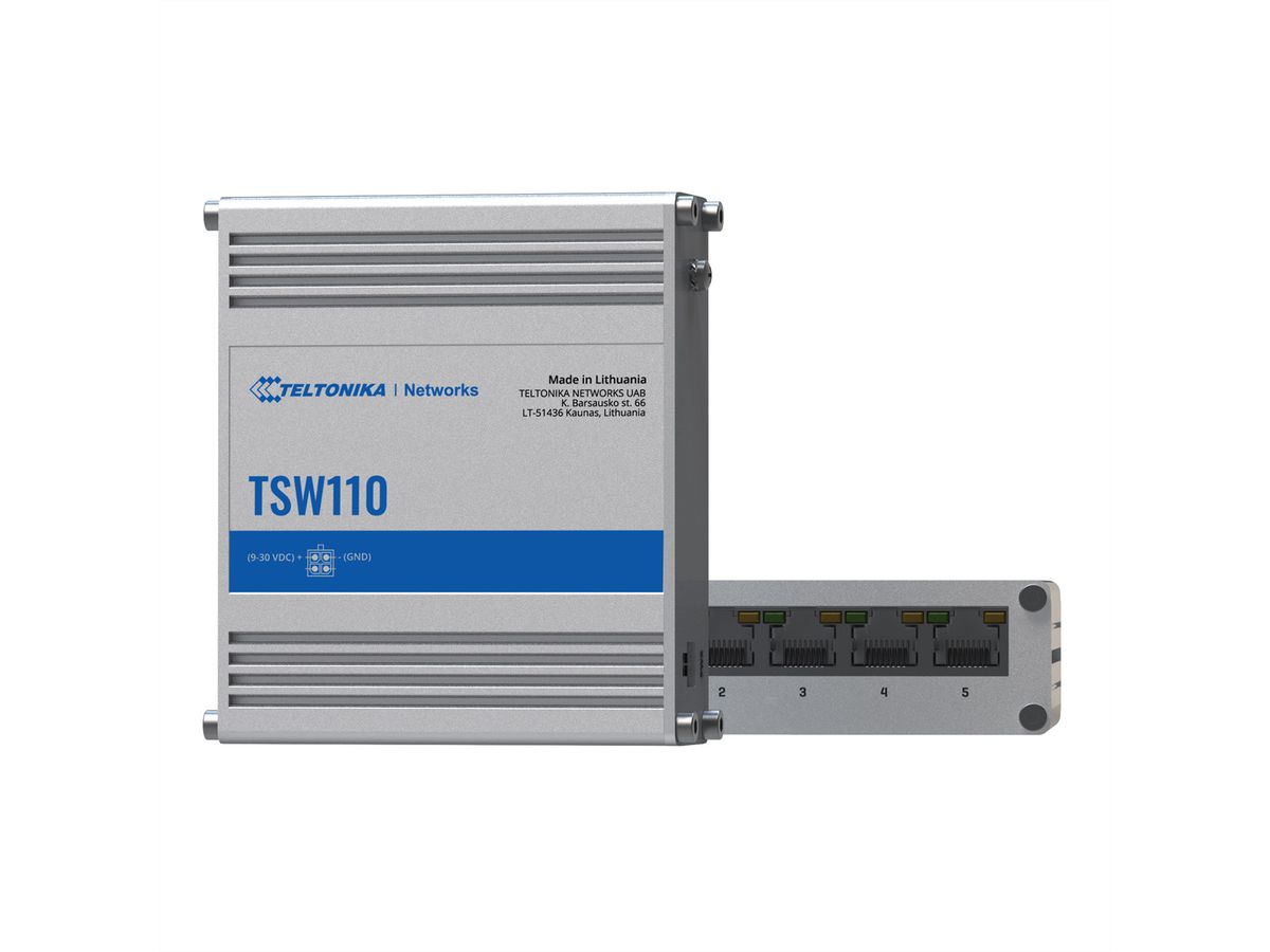 TELTONIKA TSW110 Switch industriel non géré Layer 2 Gigabit