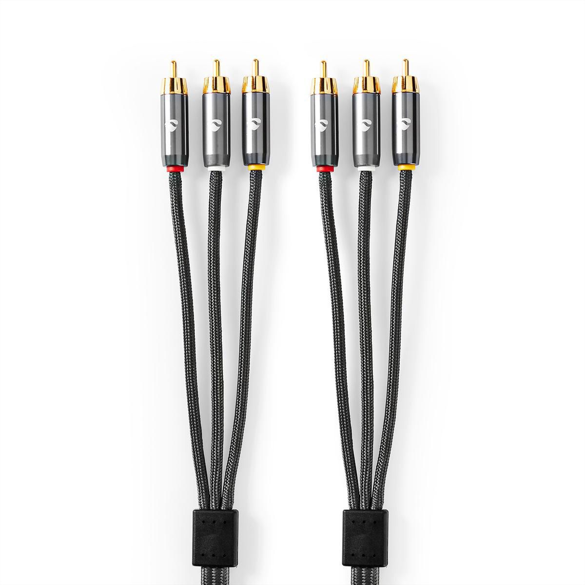 Nedis Composite-Videokabel 3x Cinch ST/ST, 2 m