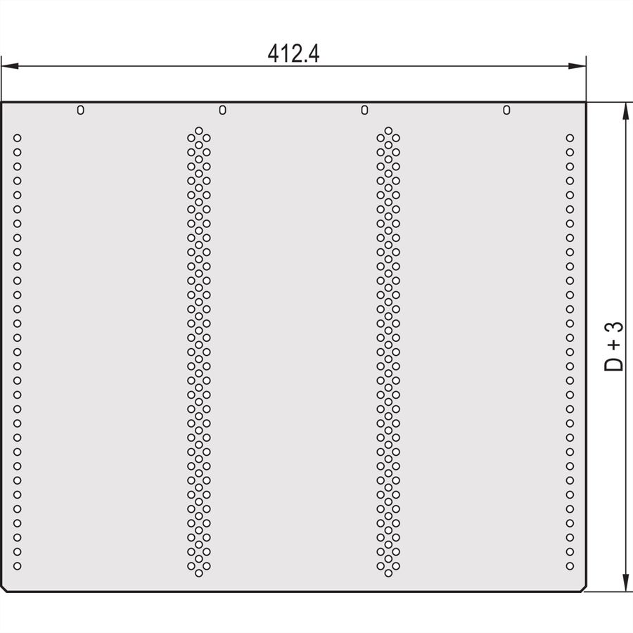 SCHROFF Abdeckbleche - ABDECKBLECH FUER KARTEN 220T