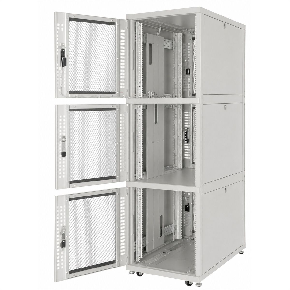 ROLINE Armoire de colocation 47U 800x1000mm, 3 compartiments, gris