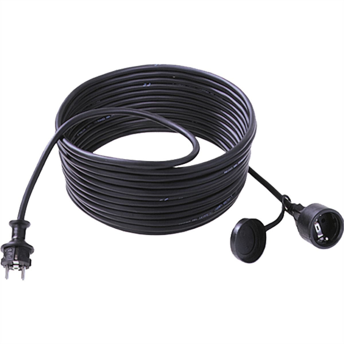 BACHMANN Câble prol. 3G1,5mm² noir, 1m, ALLEMAND, noir, 10 m