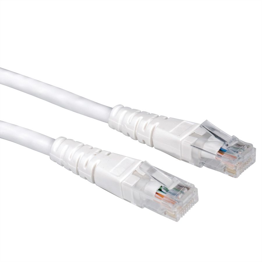 Cordon VALUE Cat.6 (Classe E) UTP confectionné, blanc, 2 m