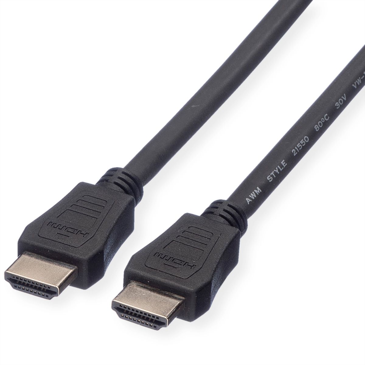 VALUE Câble HDMI High Speed avec Ethernet, LSOH, noir, 1 m