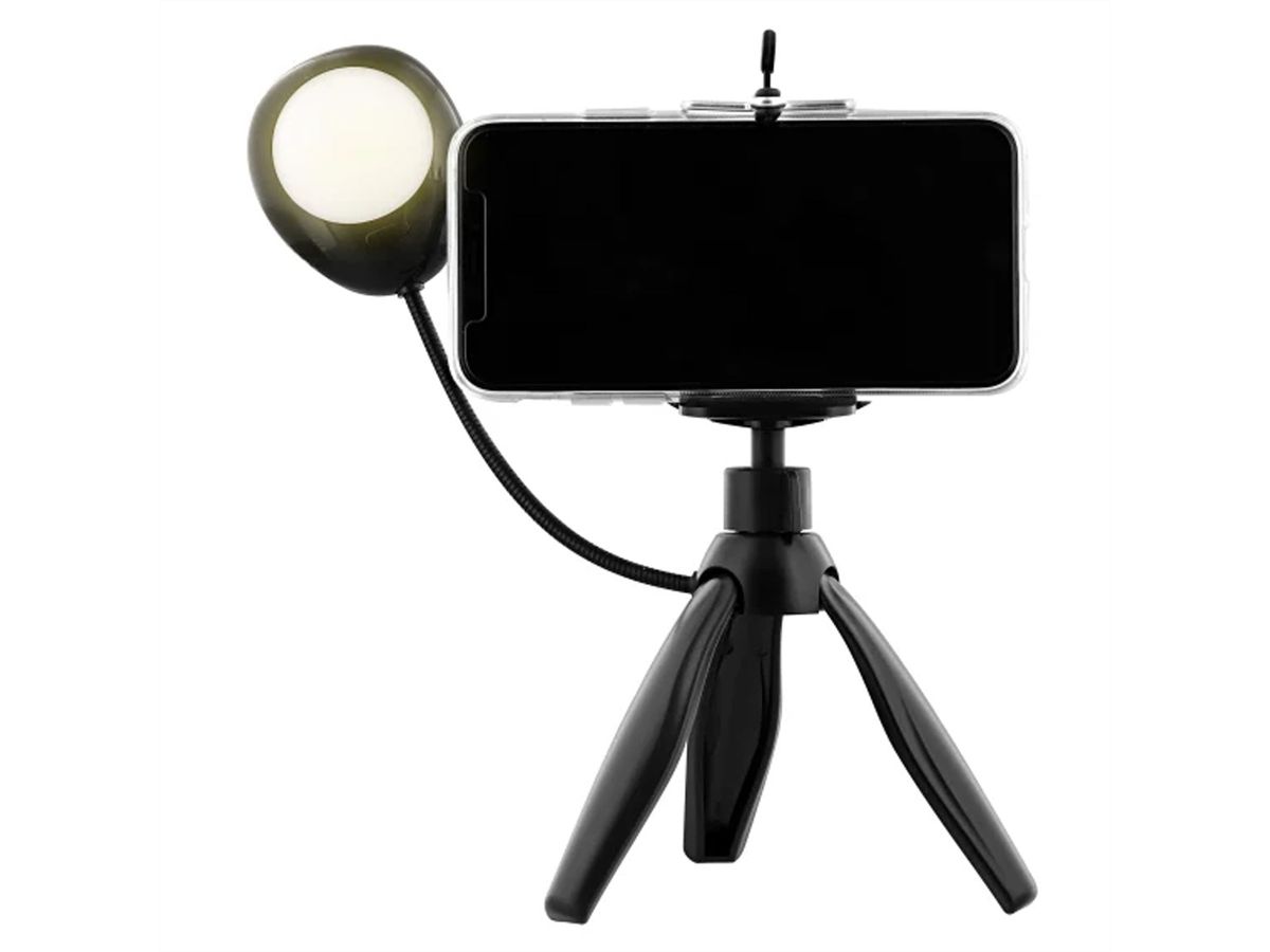 T'nB Influence mini Tripod mit LED 7500k,20cm hoch, 3 modis, 360°