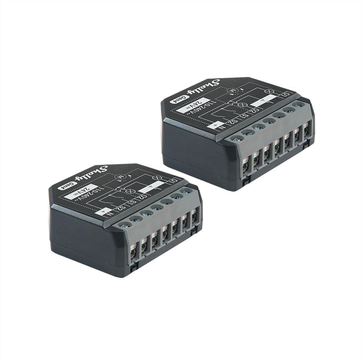 Shelly Acteur de switch 2PM Gen4, (Dual Pack)