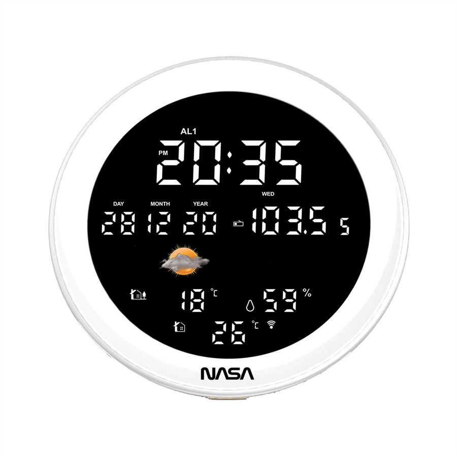 Nasa Wetterstation WSP1700WD, holz, Bluetooth Speaker