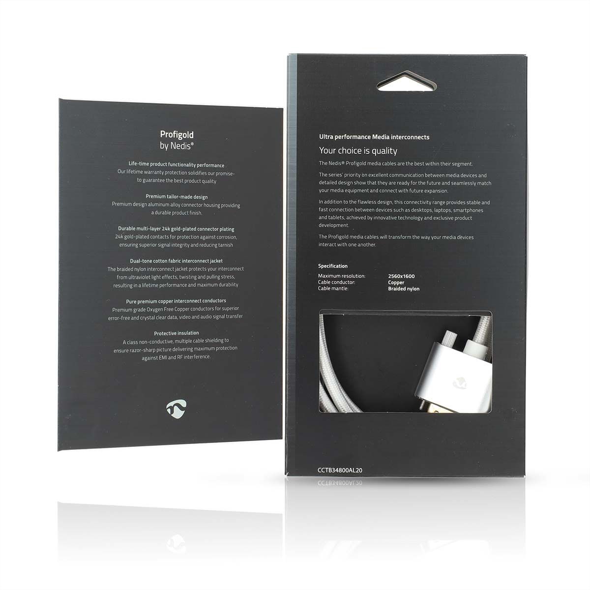 Nedis DVI zu HDMI, ST/ST, silber, 2 m
