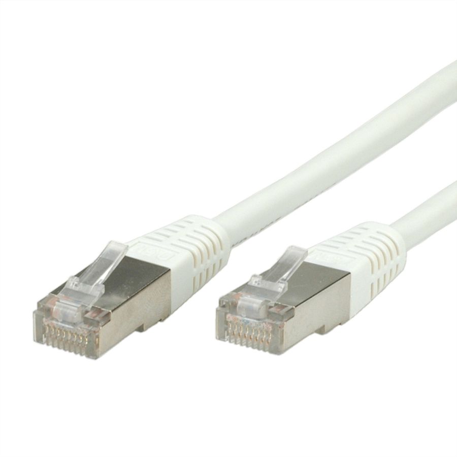 Cordon VALUE Cat.6 (Classe E) S/FTP (PiMF), blanc, 0,5 m