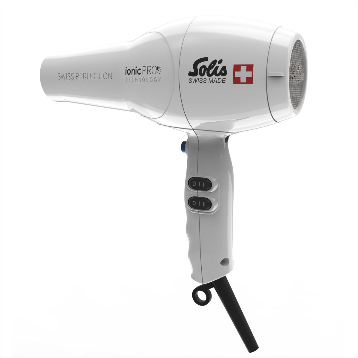 Solis Haarföhn Swiss Perfection 443, mit Wandhalterung weiss